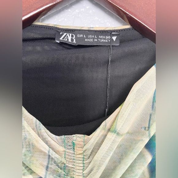 ZARA PRINTED TULLE DRESS 5039/330/115/15 - Picture 10 of 12